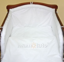Chránič do postieľlky biely