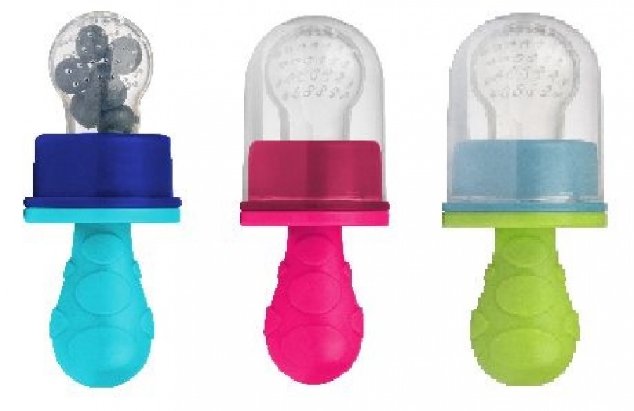 Silikónové hryzadlo na ovocie či zeleninu Fruit Nibbler 8m+