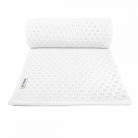 Pletená detská deka SUMMER 80x100cm, Biela