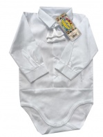 Košeľa - body na cvoky s dlhým rukávom 86