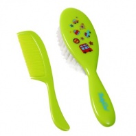 Hrebeň a kefa s mäkkým umelým vlasom 0m+