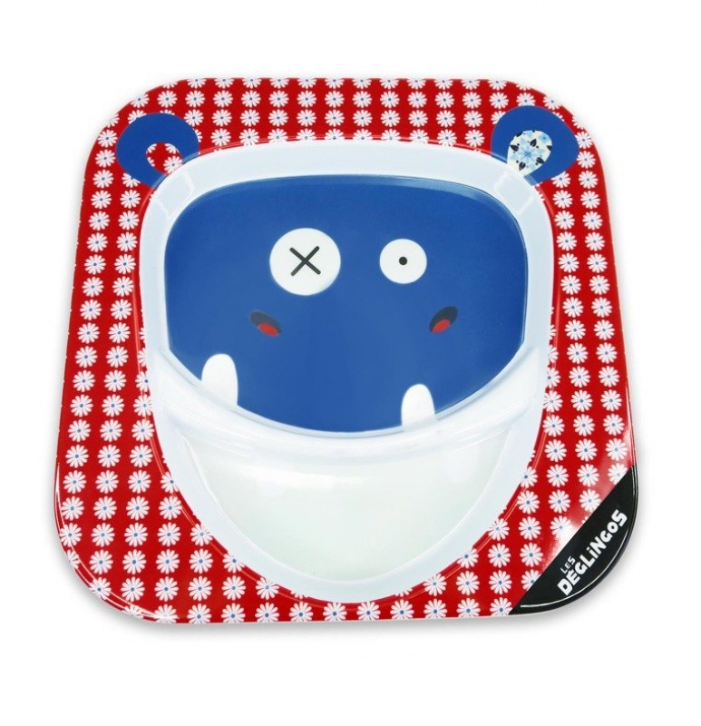 Melamínový tanier Les Déglingos HIPPIPOS