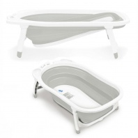 Skladateľná vanička KARIBU 0-24m bielosivá