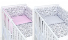 3časť. posteľná sada obojstranná s nerozoberateľným chráničom 100x135cm