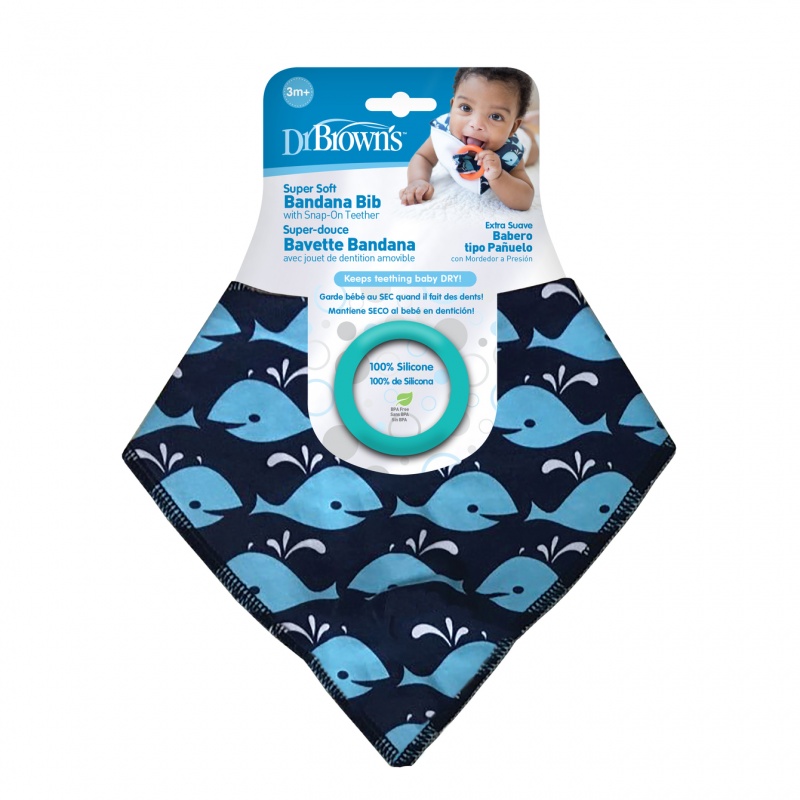 Dr. Brown's Podbradník s hryzadlom 3M+ veľryba (AC126)