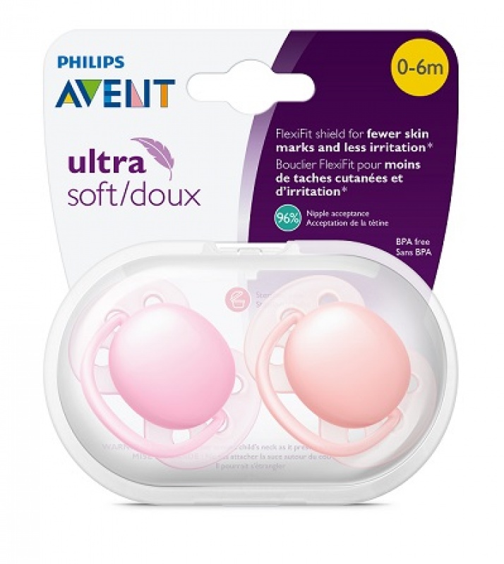 Cumlík Ultrasoft 0-6 mesiacov 2 ks dievča