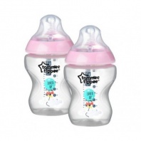 2 x 260 ml kojenecká fľaša ružová new