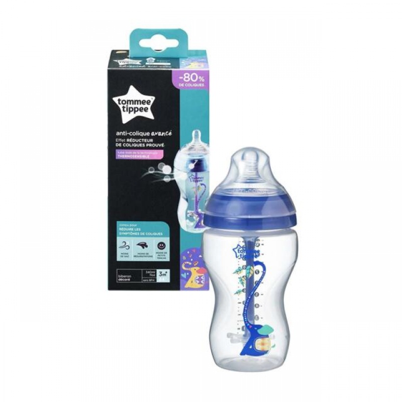 Dojčenská fľaša Tommee Tippee Advanced Anti-Colic Boy, 260ml, 0m +