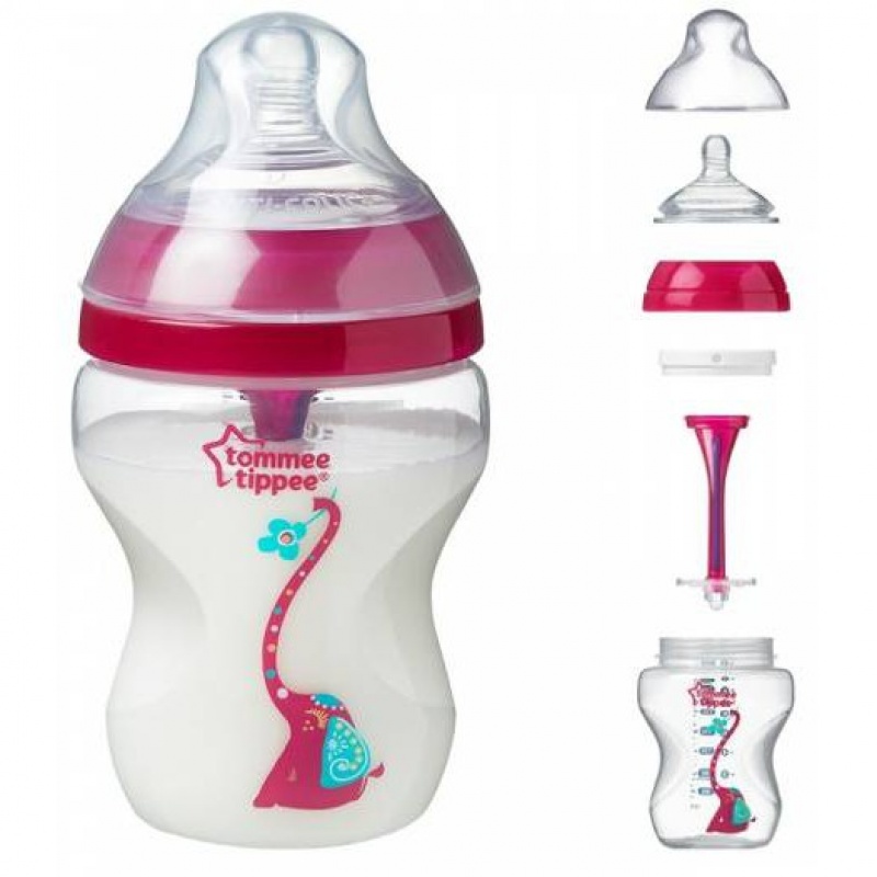 Dojčenská fľaša Tommee Tippee Advanced Anti-Colic Girl, 260ml, 0m +