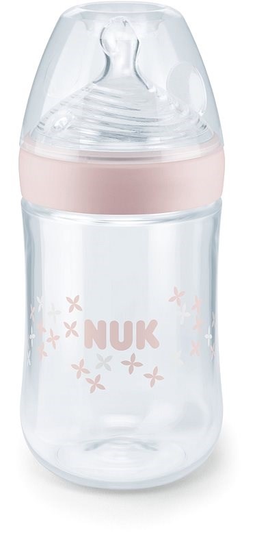 NUK dojčenská fľaša Nature Sense 260 ml – ružová