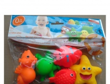 Plávajúce gumové zvieratká do vody Rubberky 5 ks