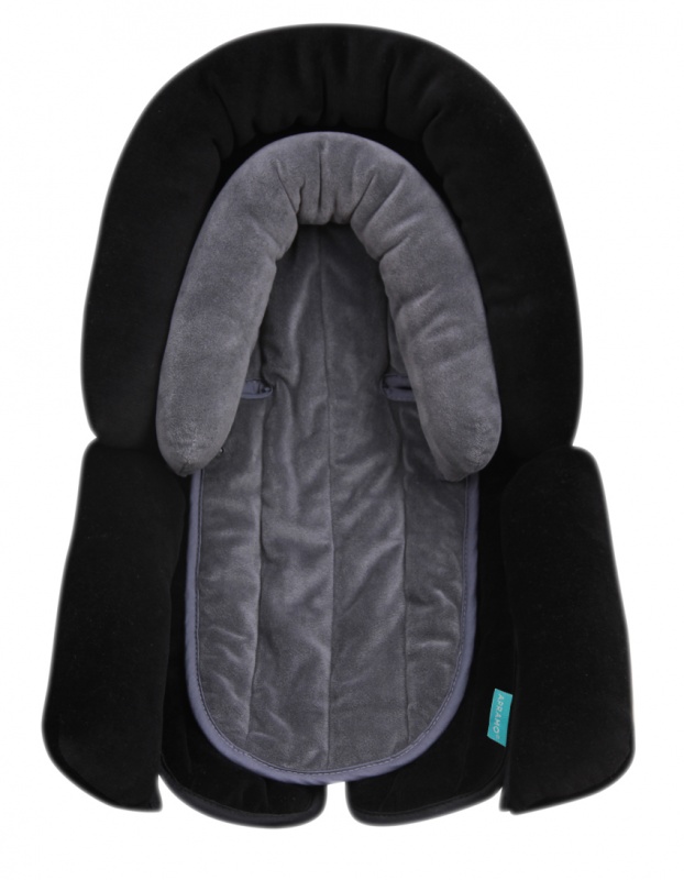 Opierka hlavy dvojitá black/silver