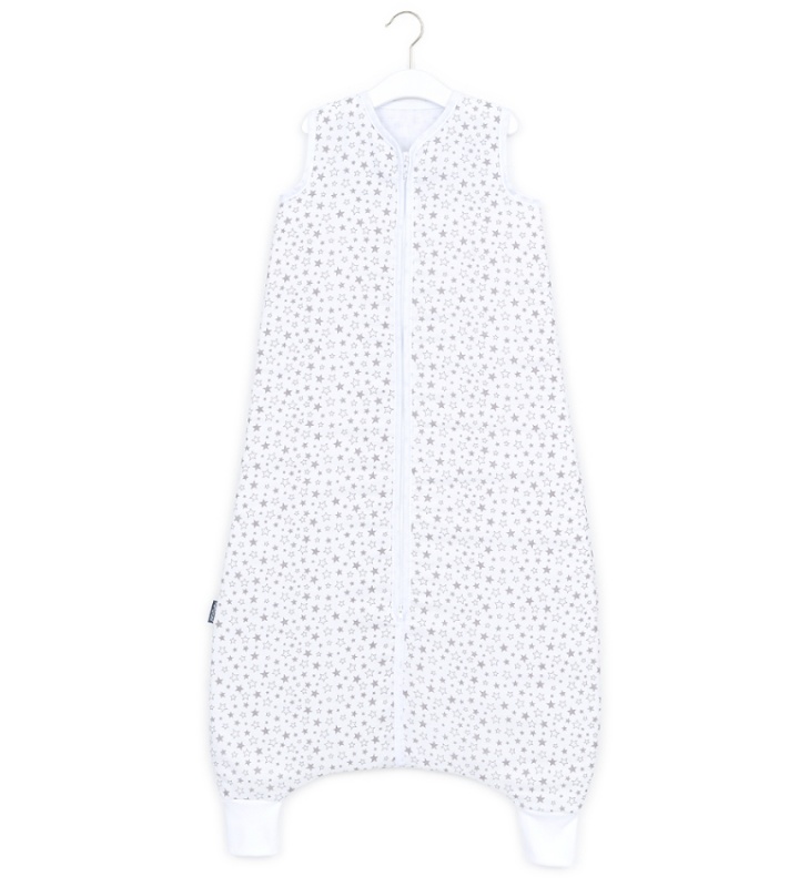 Spací vak s nožičkami mušelínový 80-98 cm hviezdičky