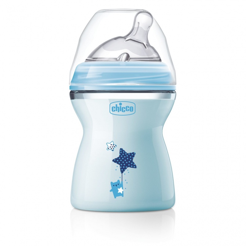 Chicco Kojenecká fľaša Natural feeling 250 ml 2 m+ blue