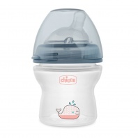 Chicco sada plastových fliaš Black and white 150 ml, 330 ml