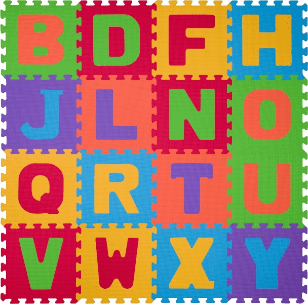 BABYONO Puzzle penové písmenká 16 ks