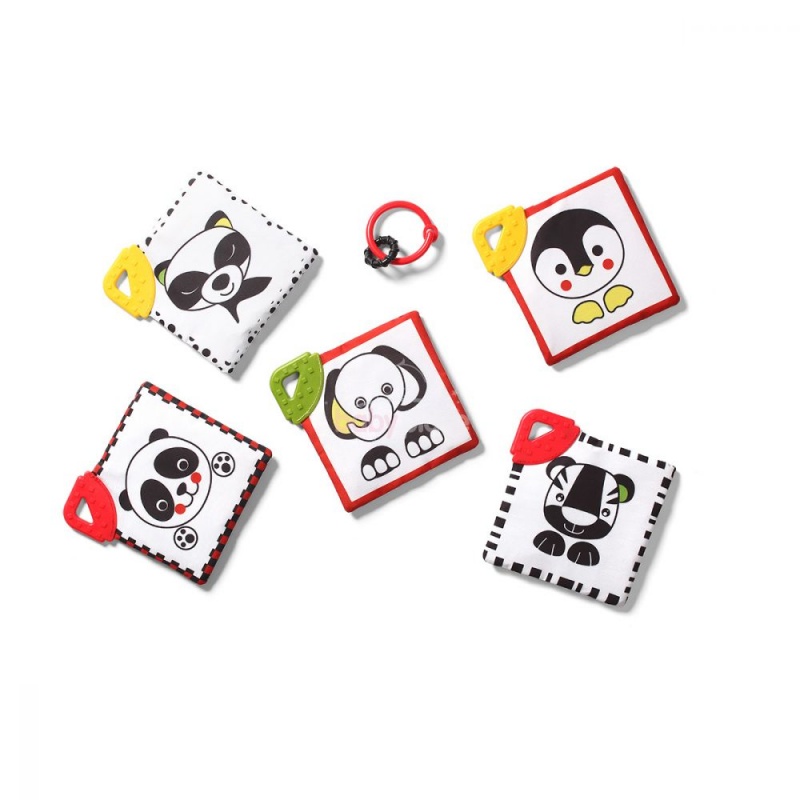 Zábavná kontrastná knižka BabyOno Dream Team C-More Collection