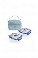 Termoizolačné puzdro a dve termomisky na jedlo blue